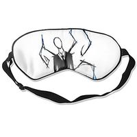 Dark Creepypasta Slenderman Blue Sleeping Eye Mask Sleep Blindfold Cotton Soft Cooling Eyeshade for Travel Home Office Rest