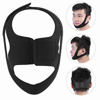 TMISHION Anti Snoring Strap, Unisex Sleeping Anti Snore Belt Triangular Snore Stop Headband Pine Support Strap Black