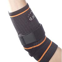 BRD Sport Medical Grade Elbow Brace with Adjustable Strap, Relieves Tennis Elbow Golfers Elbow Tendinitis Epicondylitis, Made in USA, FDA Registered, Premium Elbow Support (Black, X Large)