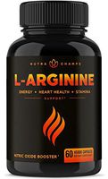 Premium L Arginine 1500mg Nitric Oxide Supplement - Extra Strength for Energy, Muscle Growth, Heart Health, Vascularity & Stamina - Powerful NO Booster Capsules with L-Arginine & L-Citrulline Powder