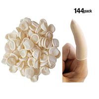 Vivid Nitrile Rubber Protective Finger Cots – High Performance Finger Gloves for Art, Home, Office, Medical Use – Non-Latex, Pack of 144 (Large)