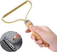 BESE WOODEN Portable Lint Remover, Lint Roller Clothes Fuzz Shaver Reusable Double Sided Lint Remover Travel Brush for Removing Lint Dust in Clothes and Furniture