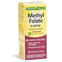 Spring Valley 5-MTHF Methyl Folate, General Wellness, 60 Vegetarian Capsules