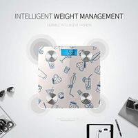 LYAOE Bluetooth Body Fat Scale Hot Drinks Cocktails Smart Wireless Scale with LCD Display Measuring Body Weight Bmi and Health Digital Scale