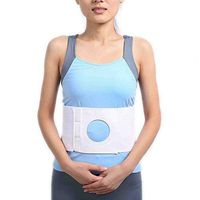Ostomy Girdle with 3.14" Stoma Opening - Abdominal Binder Waist Support for Fix Ostomy Bag & Prevent Parastomal Hernia,L