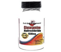 Glucosamine Hydrochloride 1500mg * 100 Caps 100% Natural - by EarhNaturalSupplements
