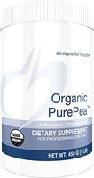 Designs for Health Organic PurePea Unflavored + Unsweetened - Pea Protein Powder with 22g Vegan Protein, Organic + Non-GMO (15 Servings / 450g)