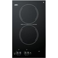 Summit CR2110 115V Electric Cooktop with 2 Burners, 12-Inch