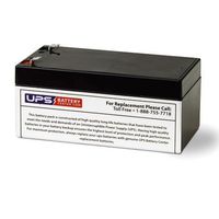 12V 3.2Ah Sealed Lead Acid Replacement Battery with F1 Terminals