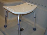 Econo Aluminum Shower Bench without Back - Item Number 114-5135EA