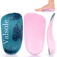Valsole 3/4 Orthotics Shoe Insoles High Arch Supports and Deep Heel Cup Shoe Inserts, Relief Plantar Fasciitis, Flat Feet, Over-Pronation, Heel Spurs & Foot Pain (Men6.5-8.5/Women7.5-9.5)