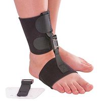 Soft AFO Foot Drop Brace | Ankle Foot Orthosis with Dorsiflexion Assist Strap Keeps Foot Up for Improved Walking Gait, Prevents Cramps - Wear Barefoot or Inside Shoe (L/XL)