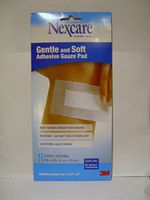 3M Gentle & Soft Adhesive Gauze Pad 3 1/2" x 6" (W3569)