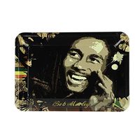 Ruipunuosi Reggae Bob Marley Pattern Printed Tinplate Metal Rolling Tray Tobacco Cigarette Holder Smoking Accessories S/L