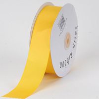 BBCrafts Light Gold Satin Ribbon Single Face 1-1/2 inch 50 Yards