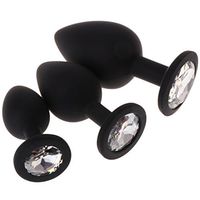 WENWING 3pcs Silicone Amal Plug for Couples Shower Enema Six Toys Trainer Sets Enhance