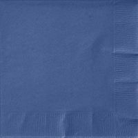 3-Ply Plain Luncheon/Dinner Napkin Napkins- 50ct (Navy Blue)