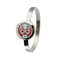 Aromatherapy Essential Oil Diffuser Stainless Steel Magnetic Skull Amulate Pendant 25mm Solid Perfume Bracelet for Oils