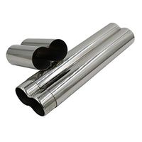 2-Finger Cigar Tube Cigar Travel Humidor Stainless Steel Cigar Humidor Case Exquisite Mirror Polished Cigar Case