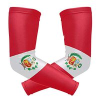 Peru Flag 1 Pair UV Protection Cooling Long Sports Arm Sleeve