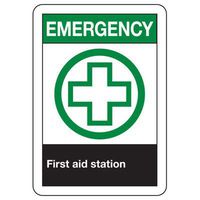 SN-20"H x 14"W-MMM-PLY-Emergency First.20" H x 14" W Magnetic Not Laminated