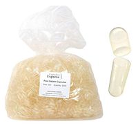 Capsules Express- Size 000 Clear Empty Gelatin Capsules- Kosher Certified - Gluten-Free Pure Bovine Gelatin Pill Capsule - DIY Powder Filling (5000)