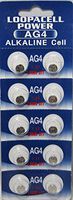 LOOPACELL Replacement Battery Button Cell for Maxell LR626 AG4 Pack of 10 Batteries