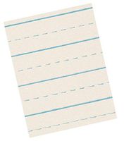 School Smart Alternate Ruled Paper for Grade 3, 11 in x 8 1/2 in - Ream of 500 - White Newsprint