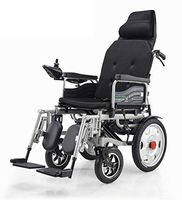 Foldable Power Compact Mobility Aid Wheel Chair,Lightweight Electric Wheelchair Portable Medical Scooter,Supports 265 Lb,with Pedals and Seats