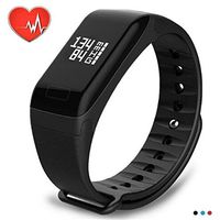 Smart Bracelet Wristband Watch Heart Rate Monitor Blood Pressure Fitness Tracker by Aoile(black)