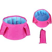 Erholi Outdoor Portable Ultra-light Camping Wash Basin Foldable Basin Bucket Buckets