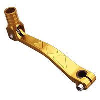 Frames & Fittings for Honda for Kawasaki Universal Folding Aluminium Gear Shifter Lever for Motorcycle ATV Dirt Bike 4 Color - (Color: Gold)
