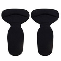 EUBUY Back Heel Pads,Heel Cushion Insole,Shoe Pads,Foot Gel, Foot Pad for High Heels Blisters Blocking Protection Black 2Pairs