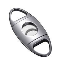 Cigar Cutter, Stainless Steel Cigar Scissors, Double-edged Portable Cigarette Pocket Utility Knife For All Sizes (color : B)