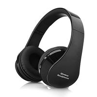 Bluetooth Headphones AIYIBEN Wireless Over-Ear Stereo Headsets Foldable Headphone with Microphone for PC/Smartphone/iPhone 6 6s 6plus 7 7 Plus ipad/Samsung/PSP/HTC/BlackBerry/Android(Black)