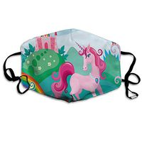 Face Mask Pink Unicorn Fantastic Cycling Half Face Earloop Dust Mask for Boys