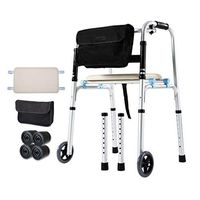 Gorgeous Walking Aids Folding Adjustable Height Walker Ergonomic Handles for Elderly, Seniors, Handicap, Disabled Health Care