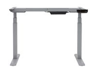 Monoprice Height Adjustable Sit-Stand Riser Table Desk Frame - Grey with Electric Dual Motor, Compatible with Desktops from 43 Inches Up to 87 Inches Wide - Workstream Collection