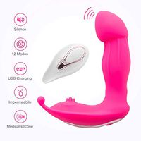 UIBETR Wireless Butterfly Vibrant Quiet Amàl G-Spotter Víbrator Panty Invisible Egg Adult Women Wearable Thrusting Vibators