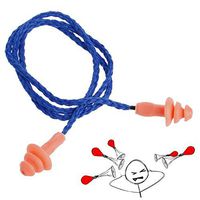 Jenny.Ben 2 Pairs of Soft Silicone earplugs Cotton Hearing Protector earplugs Reduce Noise
