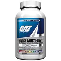 GAT Sport Mens Multi + Test, Premium Multivitamin & Complete Testosterone Boosting Support w/Tribulus Terristis, 90 Tablets