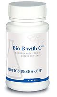Biotics Research Bio-B with C™ - High Potency B-Complex with Buffered Vitamin C. Boost Energy Levels, Supports Nervous System. Contains Inositol, Choline, L-Lysine, Pancrelipase, Probiotic Complex, Gl