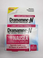 Dramamine-N Nausea, Dizziness & Vomiting, 10 Tablets (Pack of 2)