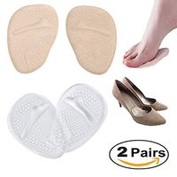 ZZYYZZ High Heel Pad, Gel Forefoot Shoe Insole Metatarsal Pads Ball of Foot Cushions for Women High Heels to Pain Relief, 2 Pairs