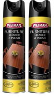Weiman Wood and Furniture Cleaner and Polish - 12 Ounce (2 Pack) - Aerosol Protect Clean Polish Wax Your Wood Tables Chairs Cabinets
