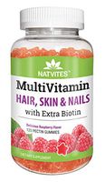 Natvites Multivitamin & Hair Skin & Nails with Extra Biotin Pectin Gummies for Adults 120Count