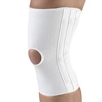 CHAMPION Knee Brace Flexible Stays Knit Elastic, White, X-Large