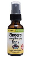 Singer's Saving Grace Honey Lemon - Promotes Voice Clarity & Vocal Comfort - Herbal Remedy Soothes Moistens & Lubricates Throat Tissues - 1 oz Spray (Contains Echinacea + Propolis & More) - Herbs Etc