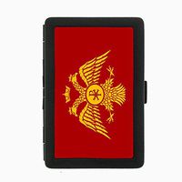 Perfection In Style Roman Empire D5 Black Color Metal Cigarette Case Holder