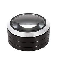 Circular Type 3 LED K9 Optical Lens Reading Magnifier Desktop Burning Glass Mirror